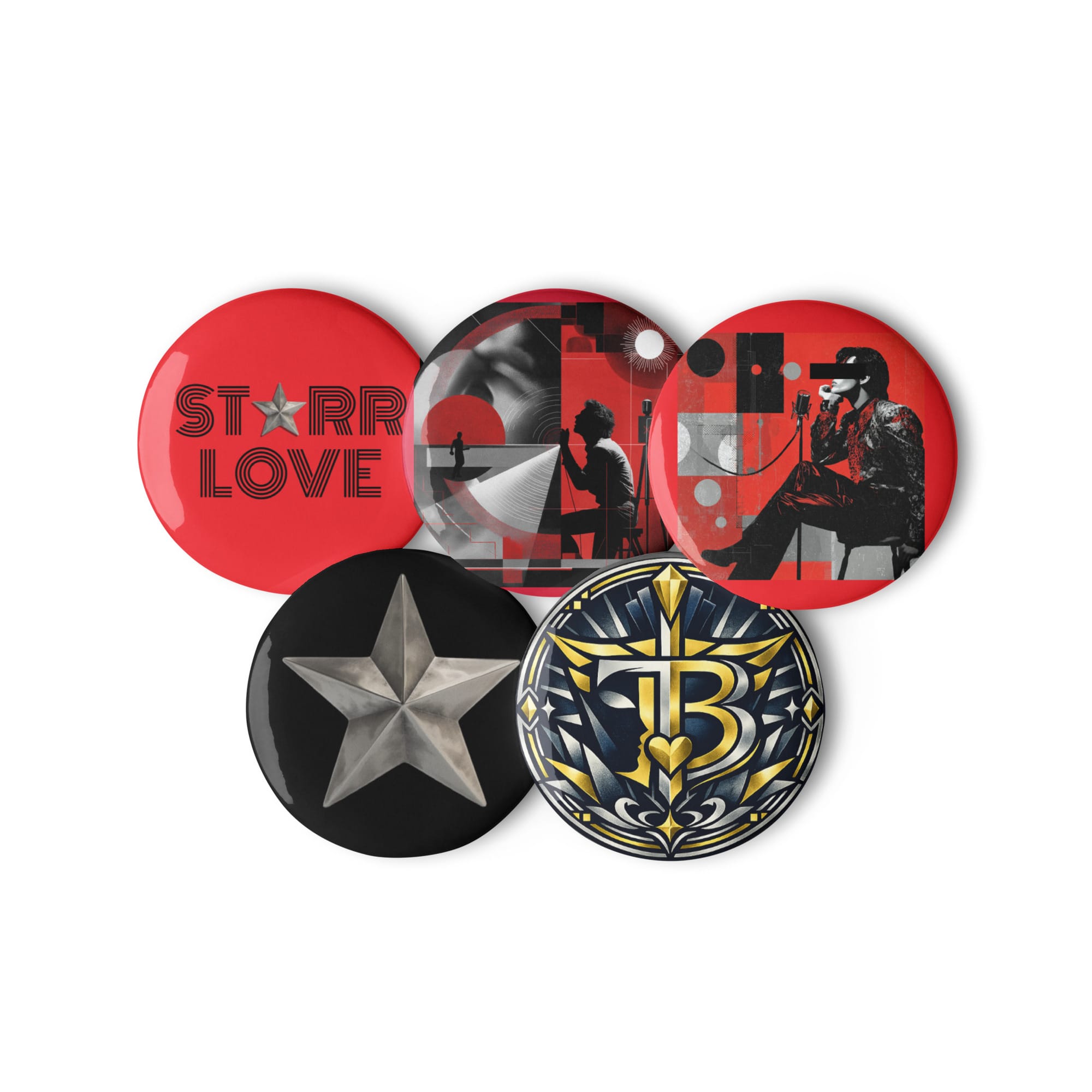 Starr Love - Set of 5 pin buttons - Image 2