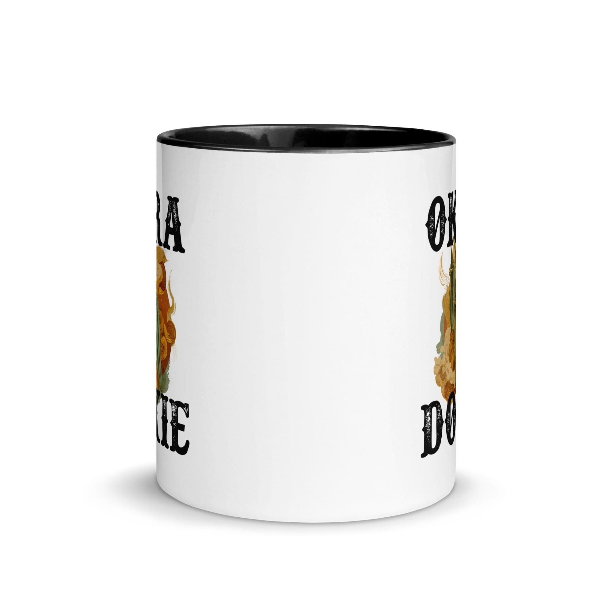 Okra Dokie Mug with Color Inside - Image 2