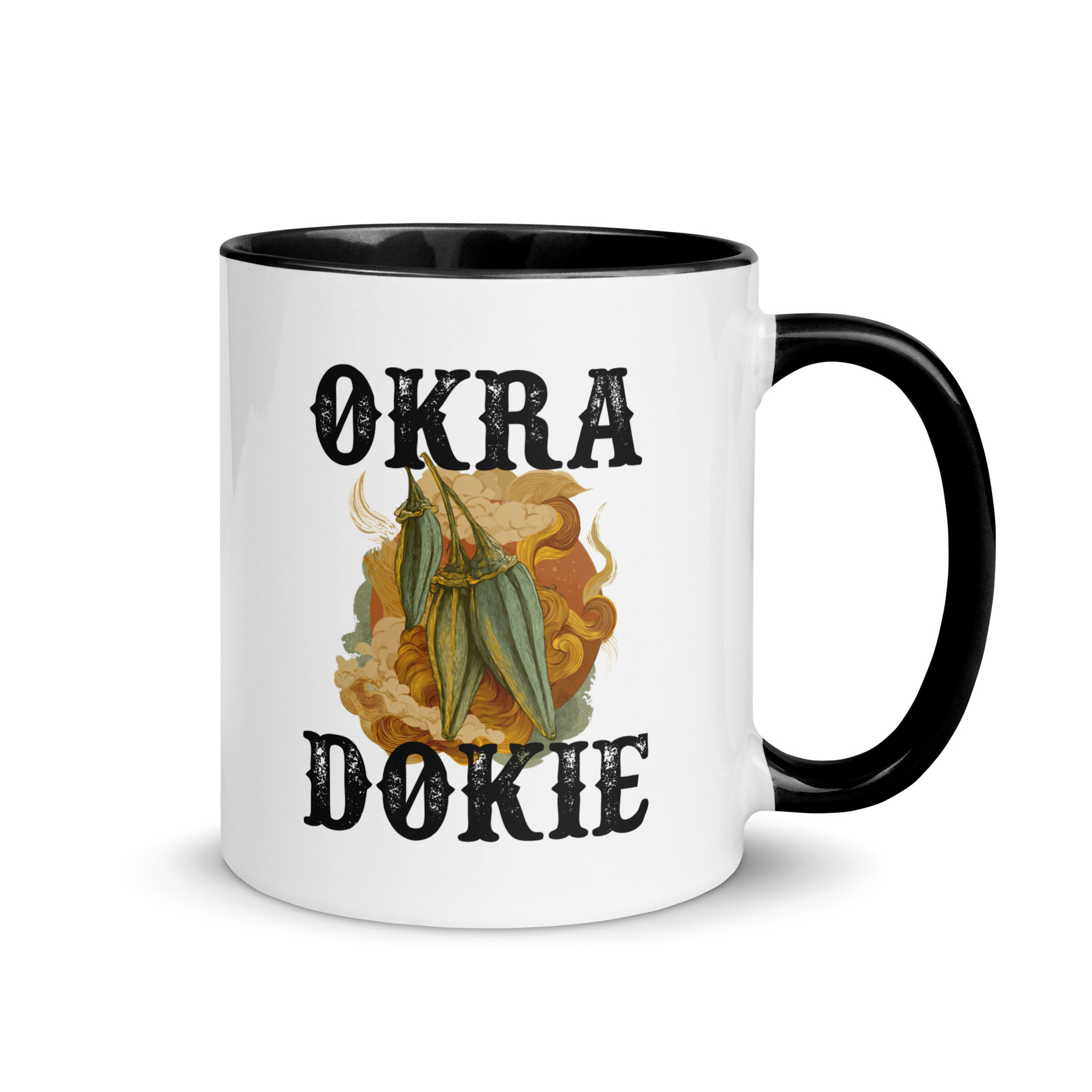 Okra Dokie Mug with Color Inside - Image 9