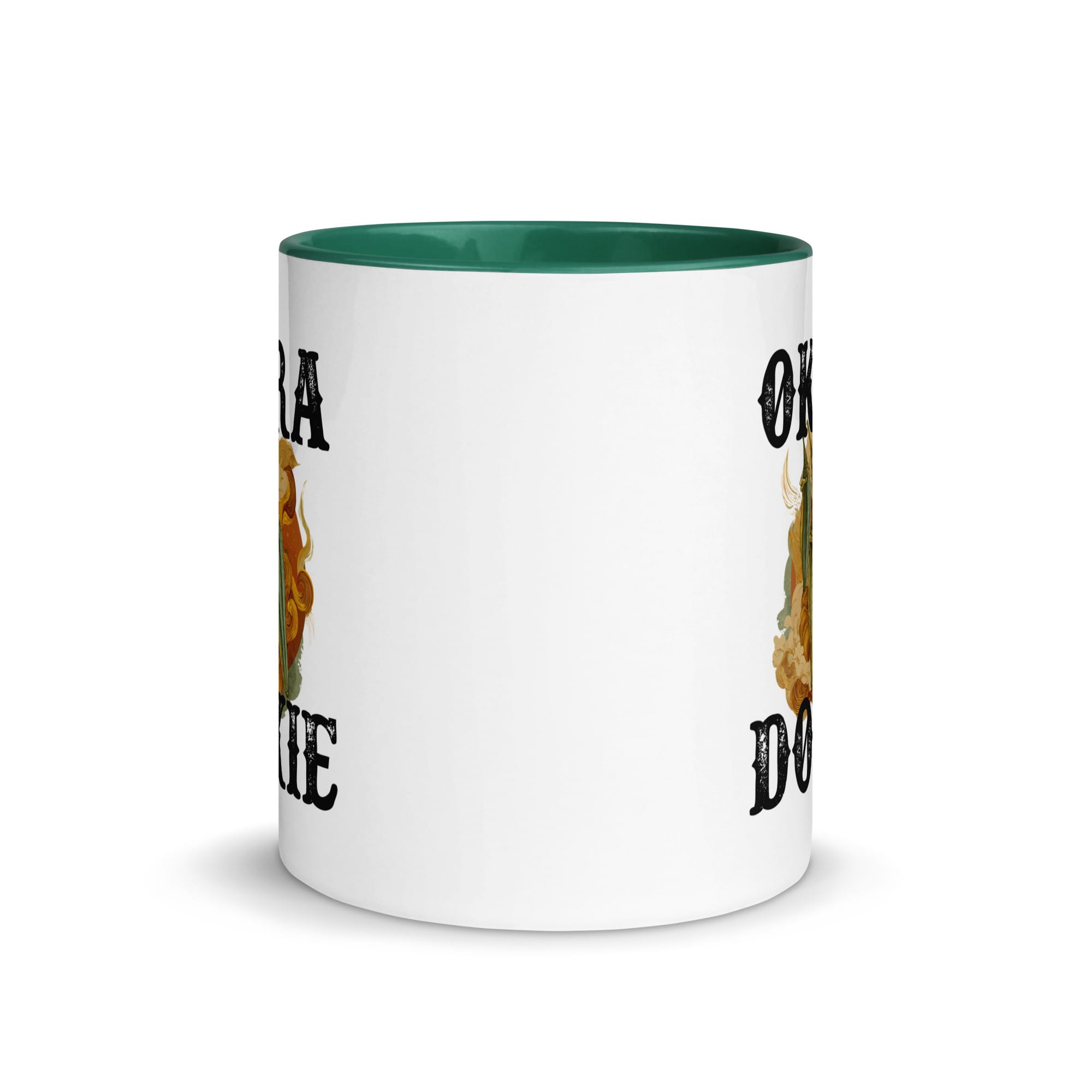 Okra Dokie Mug with Color Inside - Image 3