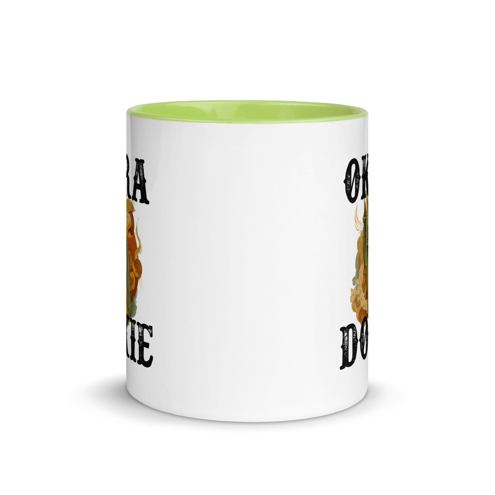 Okra Dokie Mug with Color Inside - Image 4