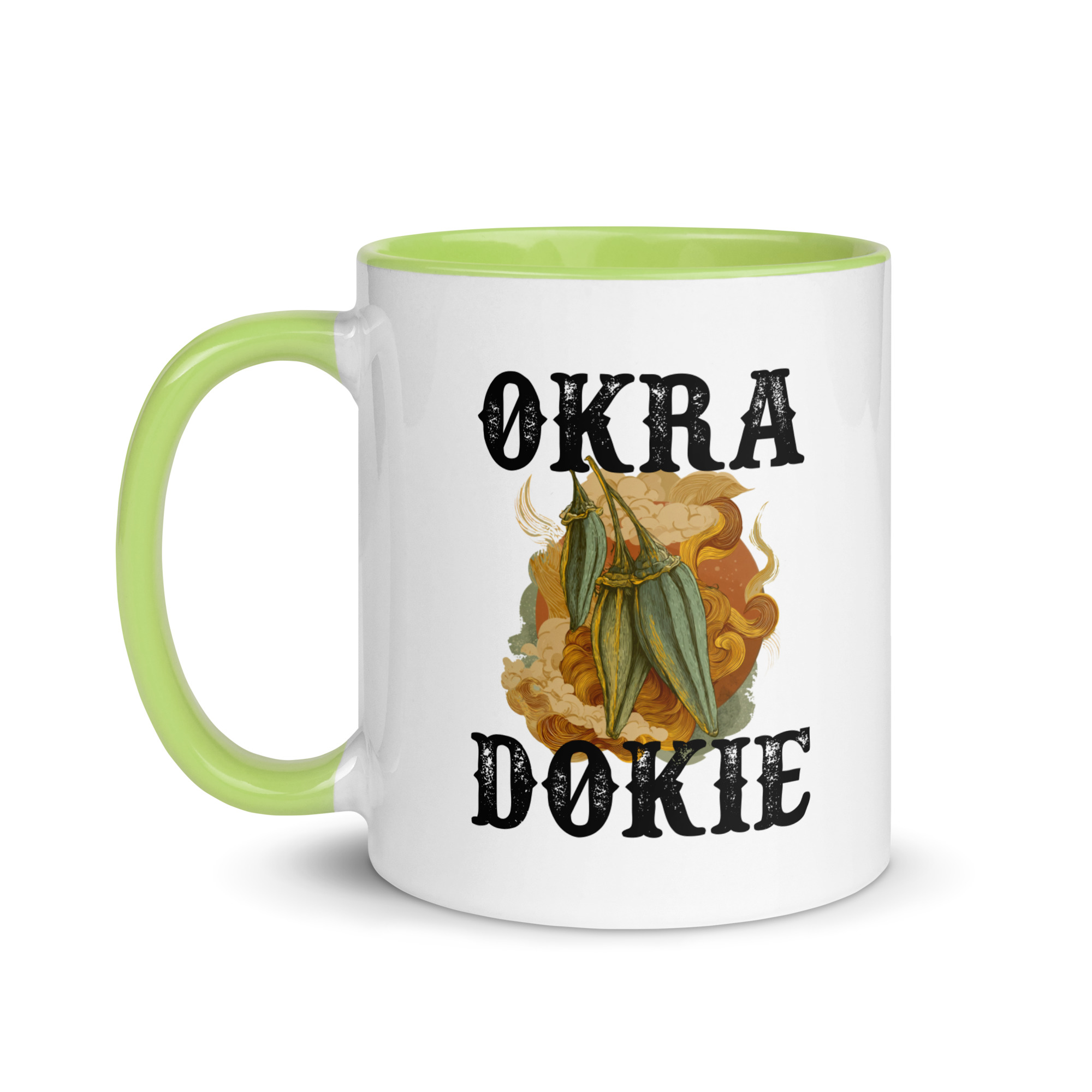 Okra Dokie Mug with Color Inside - Image 7