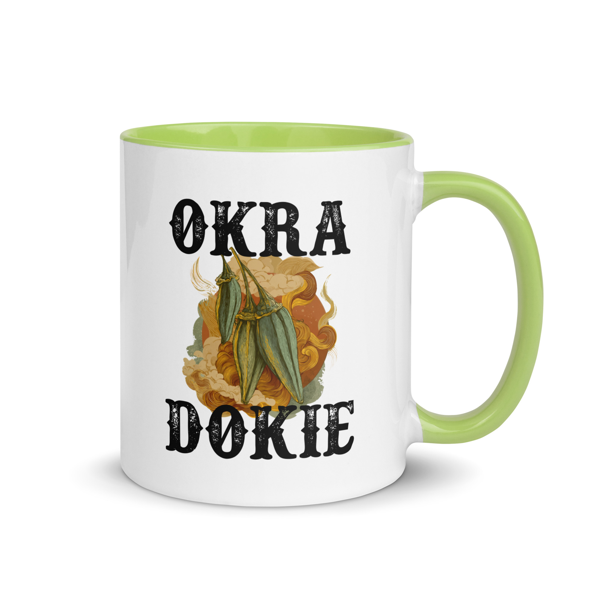 Okra Dokie Mug with Color Inside - Image 11