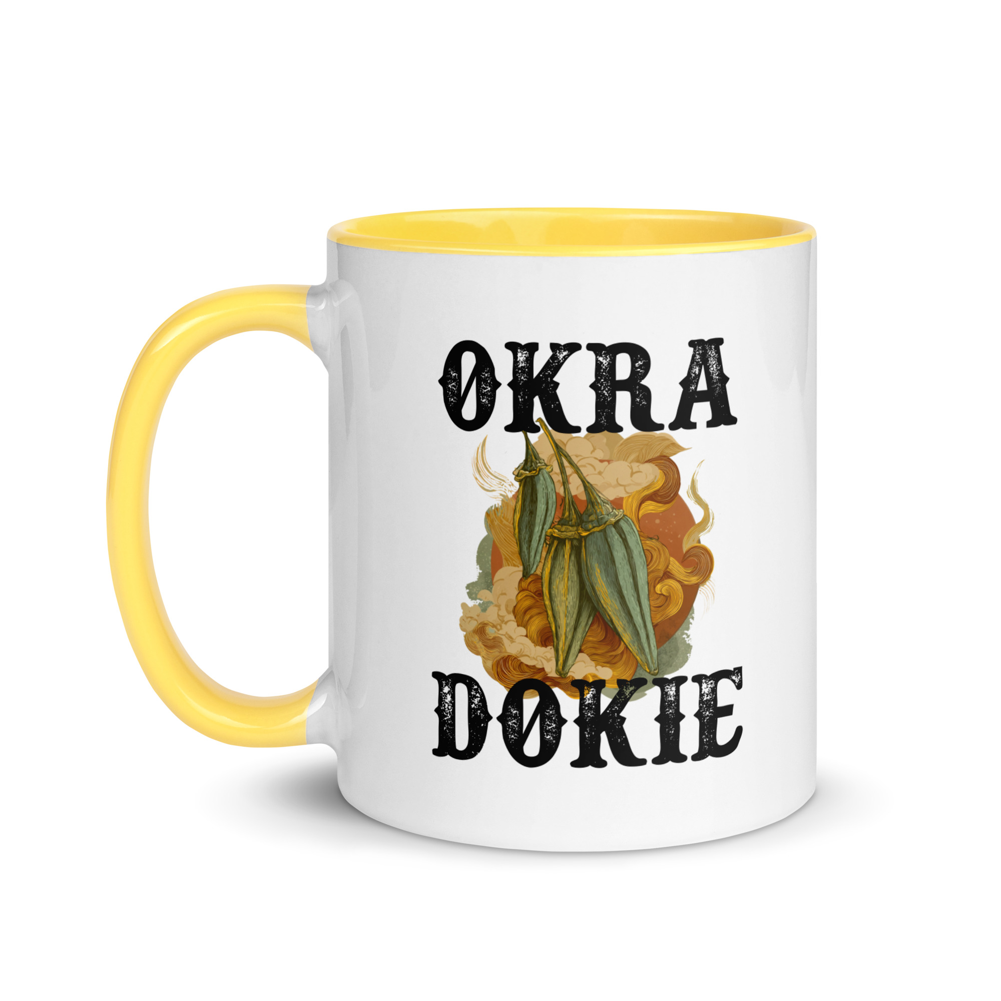 Okra Dokie Mug with Color Inside - Image 8