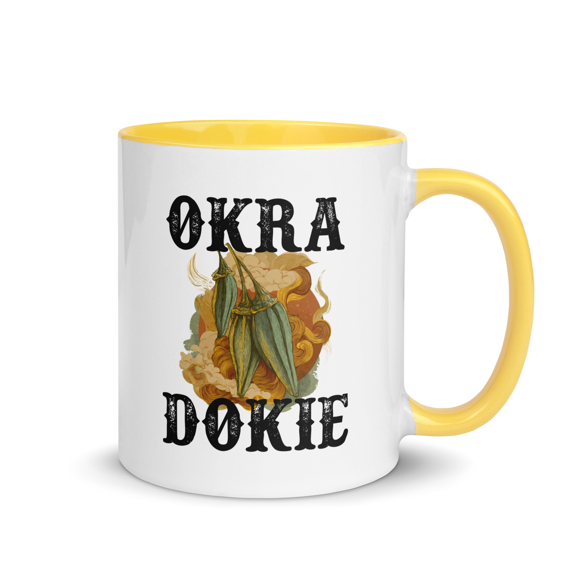 Okra Dokie Mug with Color Inside - Image 12